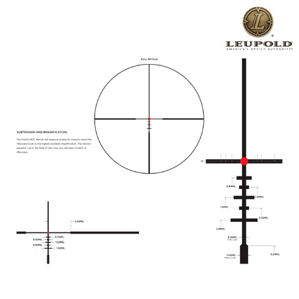 Leupold MARK 4HD 1-4.5x24 Rifle Scope SFP Illum. FireDot BDC Reticle 183315 Rifle Scope Leupold 