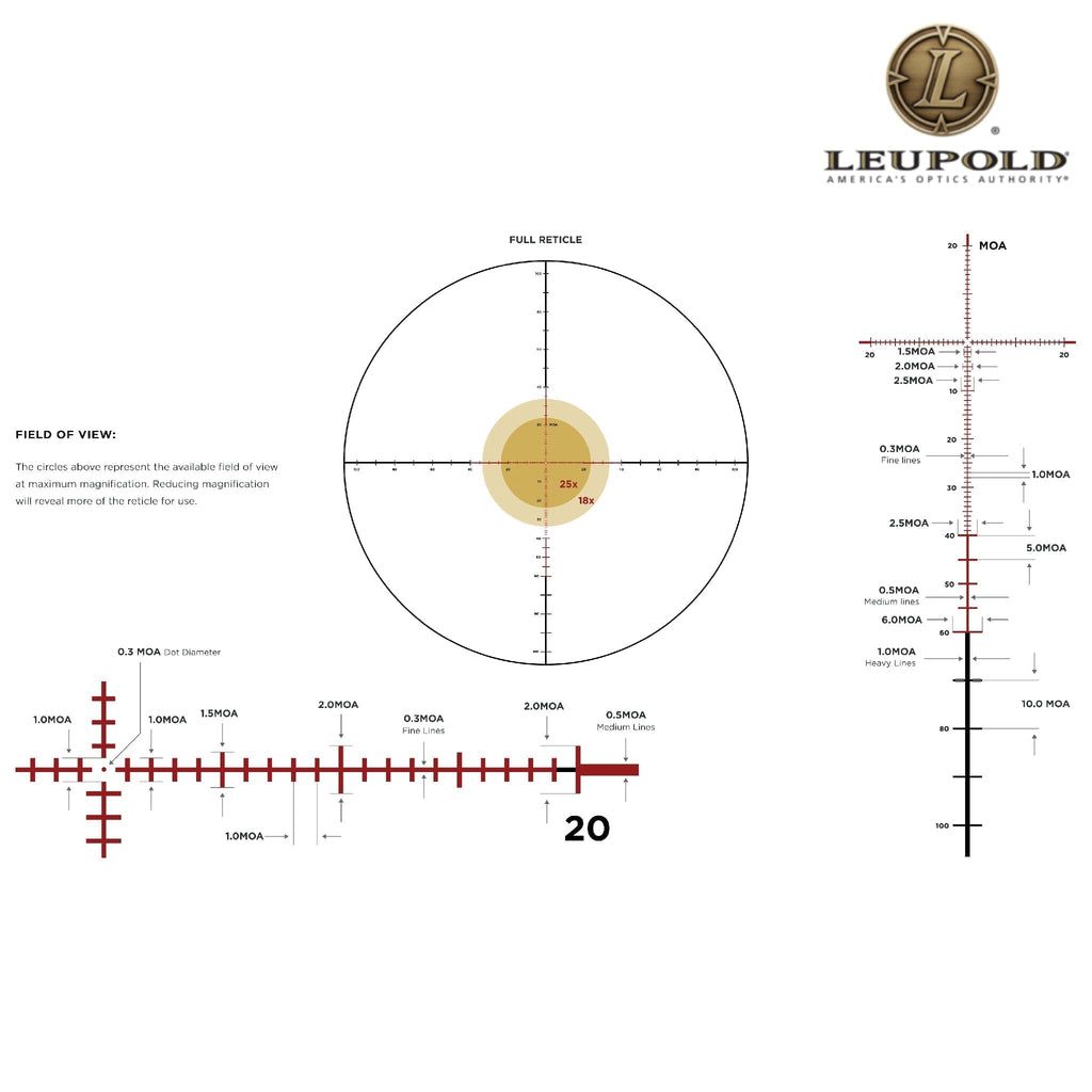 Leupold Mark 4HD 4.5–18×52 Rifle Scope M1C3 Side Focus FFP Illuminated PR1-MOA Reticle Rifle Scope Leupold 
