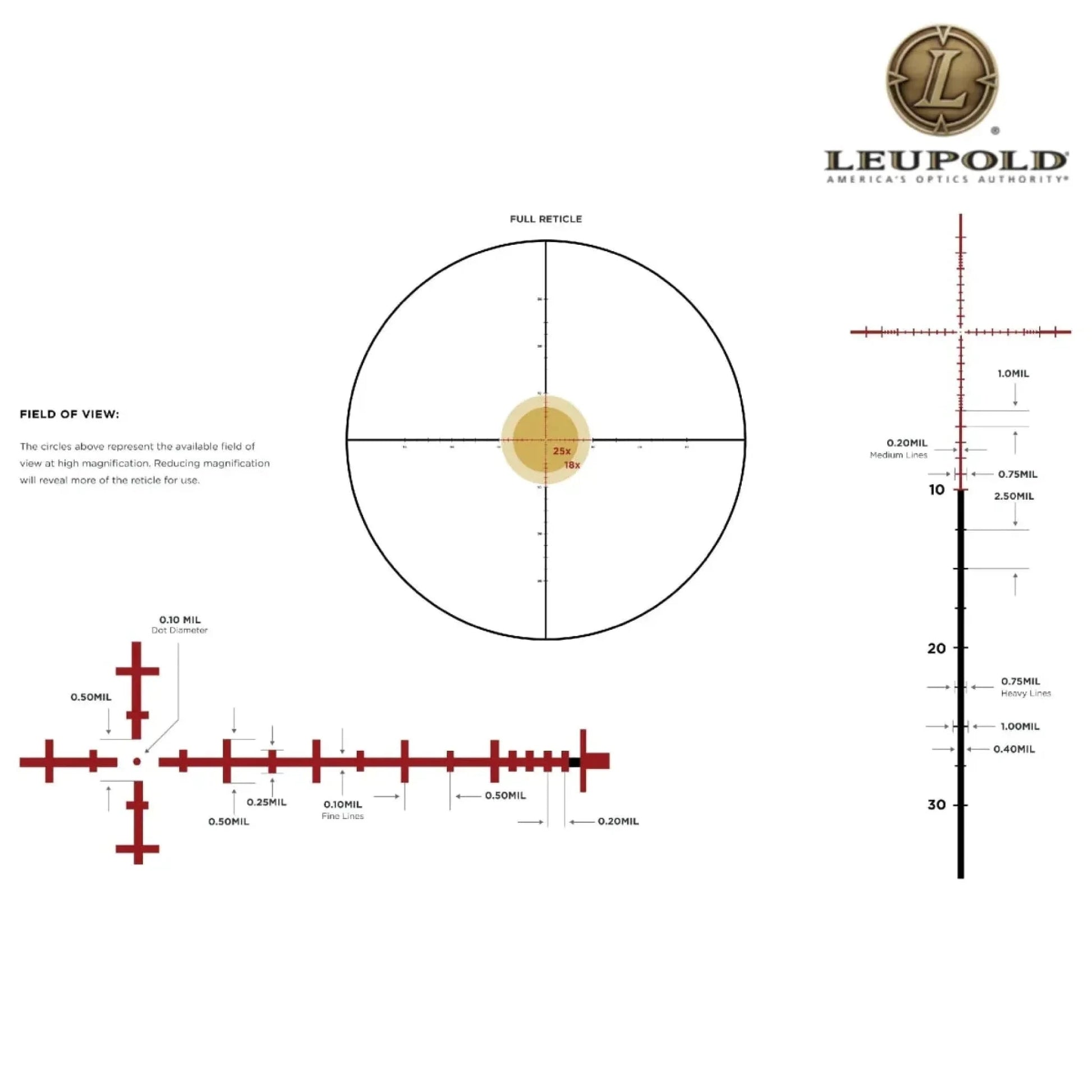 Leupold Mark 5HD 2-10x30 Rifle Scope M5C3 FFP Illum. TMR Reticle - 179703 Rifle Scope Leupold 
