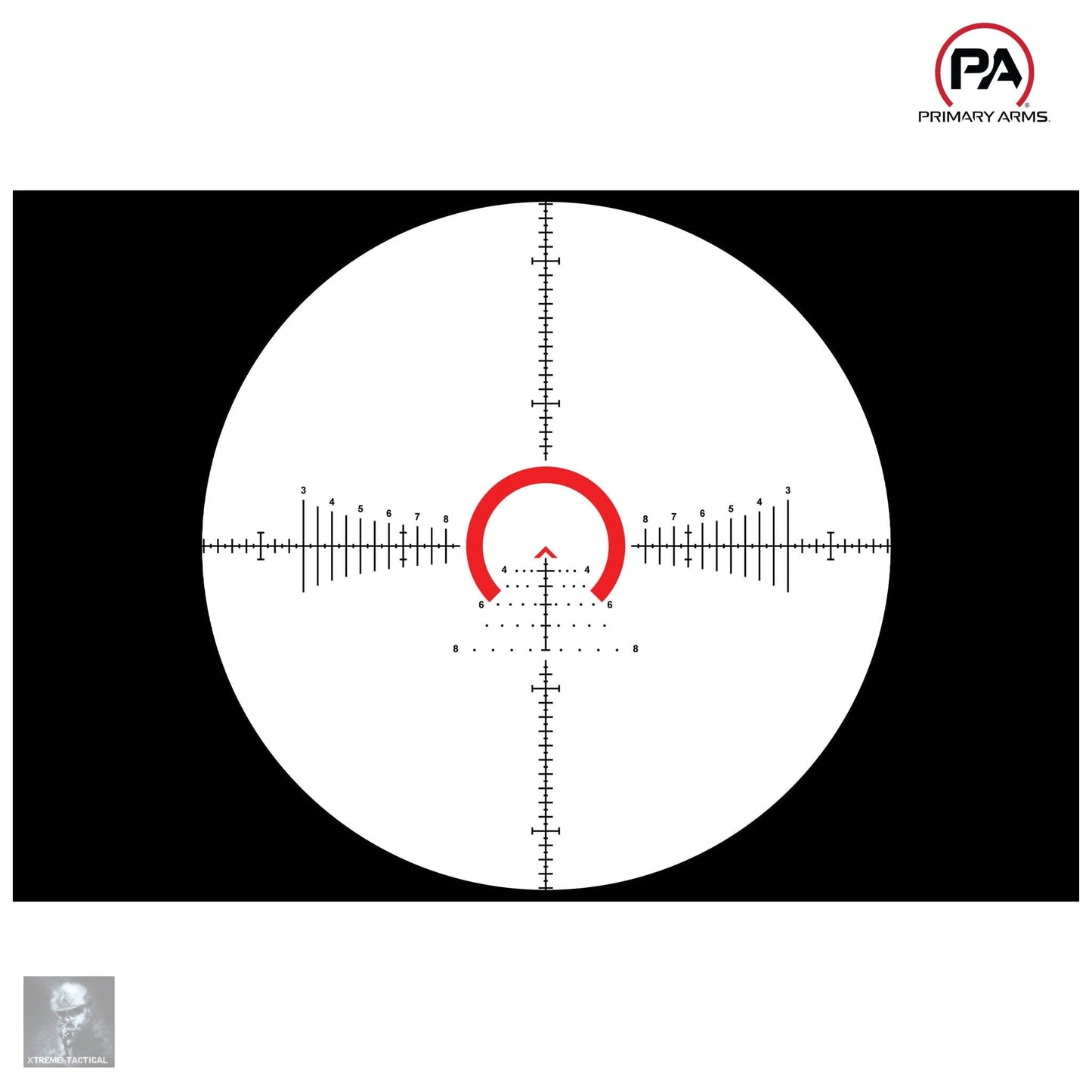 Primary Arms Compact PLxC 1-8x24 FFP Rifle Scope - ACSS Raptor M8 Yard 5.56/.308 Reticle LPVO Rifle Scope Primary Arms 