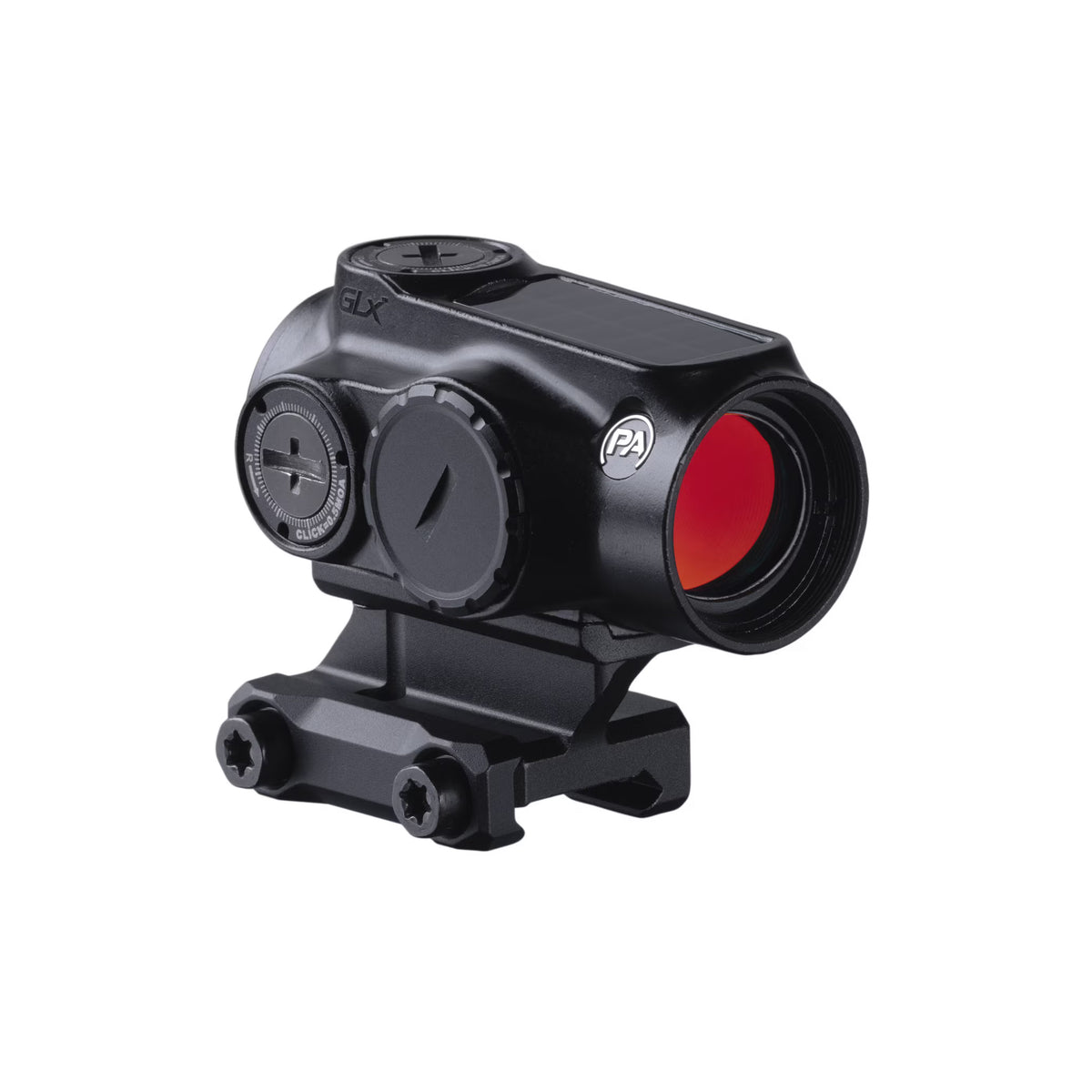 Primary Arms GLx MD-21S red dot sight with a 2 MOA dot and Solar AutoLive power