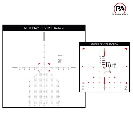 Primary Arms PLx 6-30x56 FFP Rifle Scope Illum. ACSS Athena BPR MIL Reticle - MPN: 610073 Rifle Scope Primary Arms 