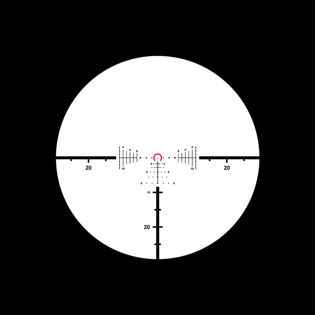 Primary Arms PLxC 1-8x24 LPVO, FFP illuminated ACSS Raptor 5.56 reticle for carbine and DMR builds