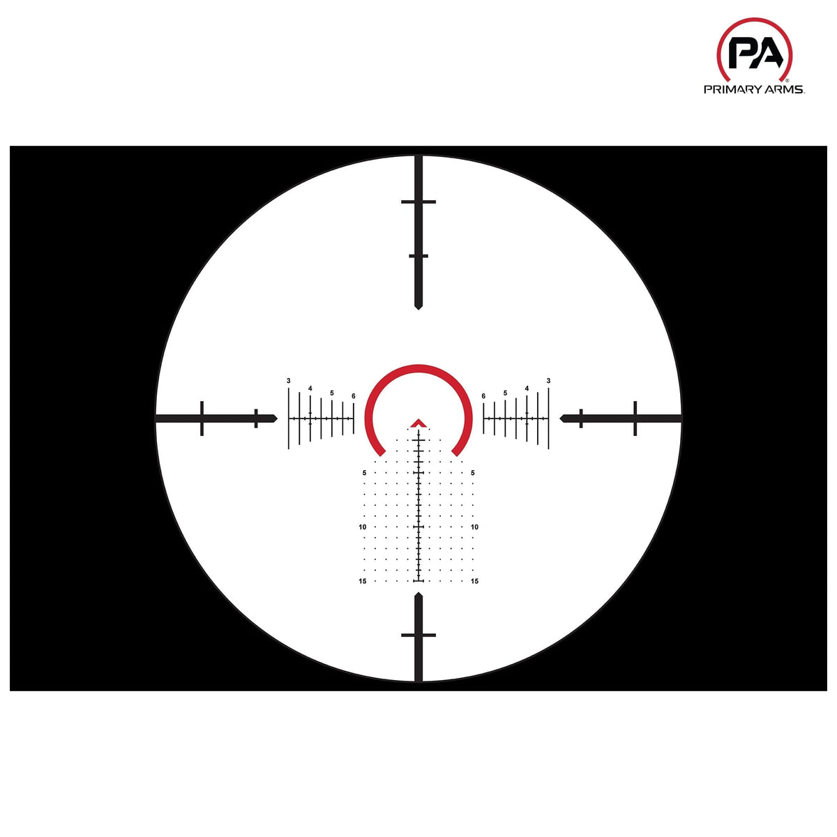 Primary Arms PLxC 1-8x24 LPVO, RDB illuminated ACSS Griffin MIL G2 reticle for close-quarters to mid-range work