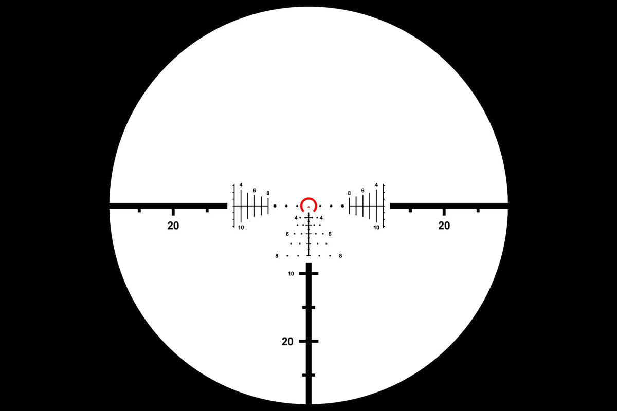 Primary Arms Compact PLxC 1-8x24 FFP RDB Riflescope - ACSS Raptor M8 Yard G2 Reticle - Black LPVO Rifle Scope Primary Arms 
