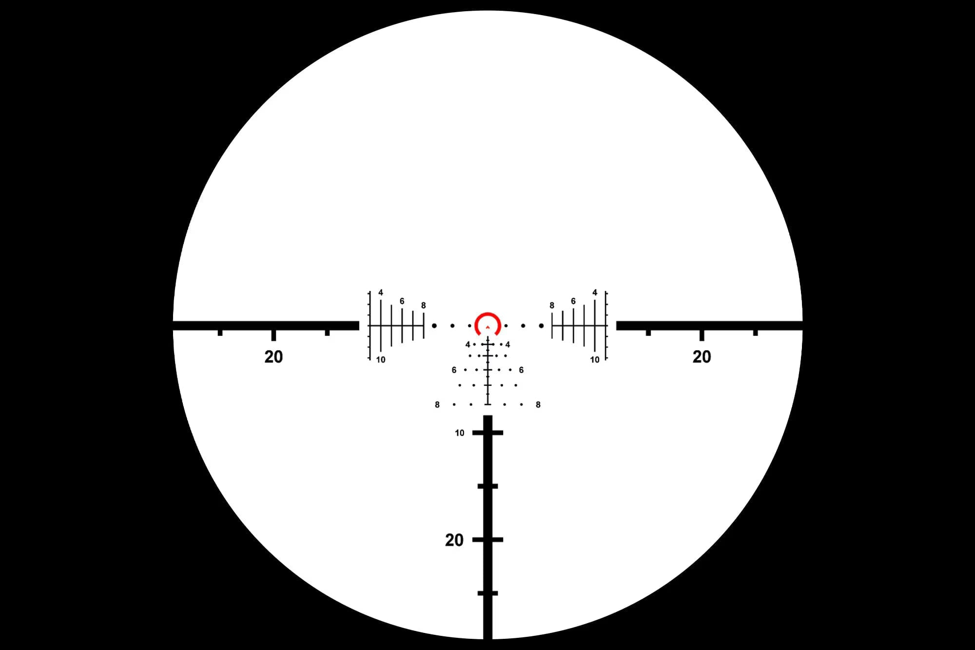 Primary Arms Compact PLxC 1-8x24 FFP RDB Riflescope - ACSS Raptor M8 Yard G2 Reticle - Black LPVO Rifle Scope Primary Arms 