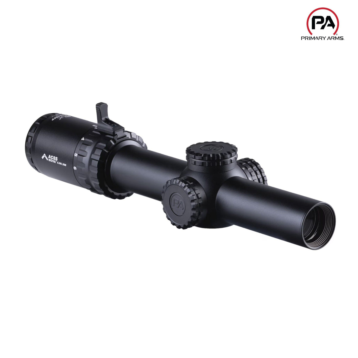 Primary Arms SLx 1-6x24 LPVO in matte black, red ACSS Nova Fibre Wire reticle in the second focal plane
