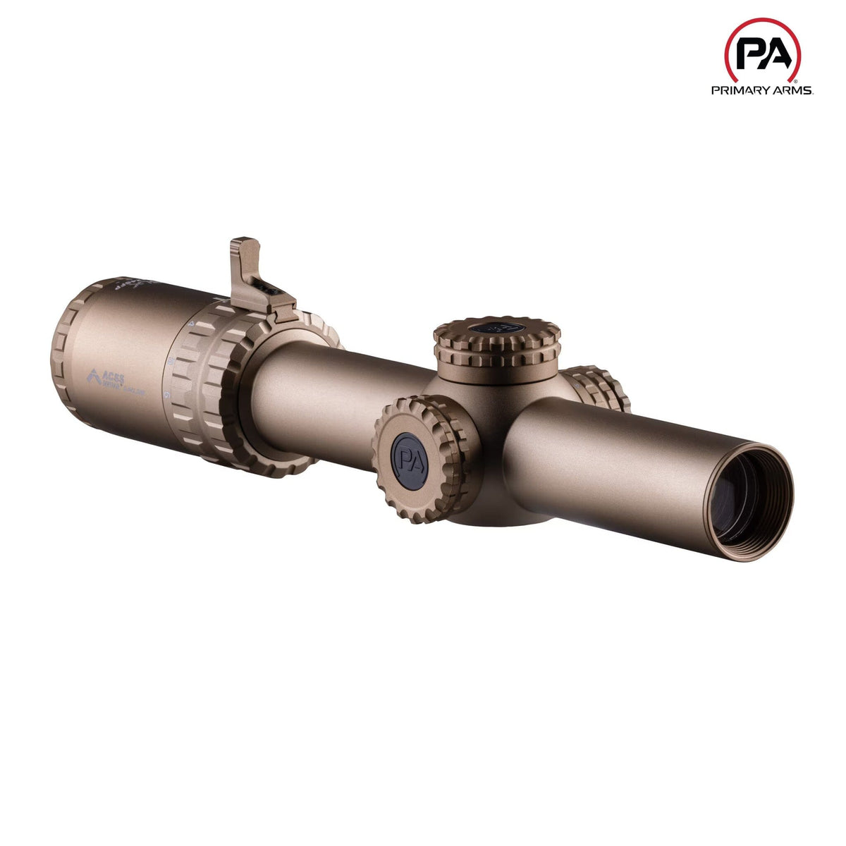 Primary Arms SLx 1-6x24 LPVO in Flat Dark Earth, red ACSS Nova Fibre Wire reticle in the second focal plane