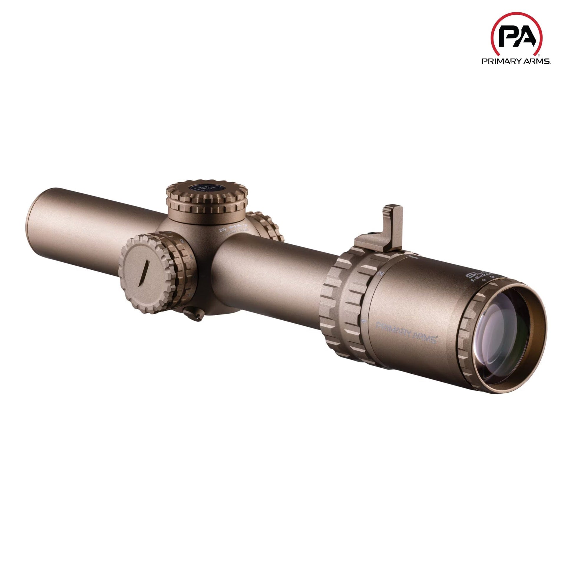 Primary Arms SLx 1-6x24 SFP Rifle Scope Gen IV Red ACSS Nova Fiber Wire Reticle FDE - Xtreme Tactical