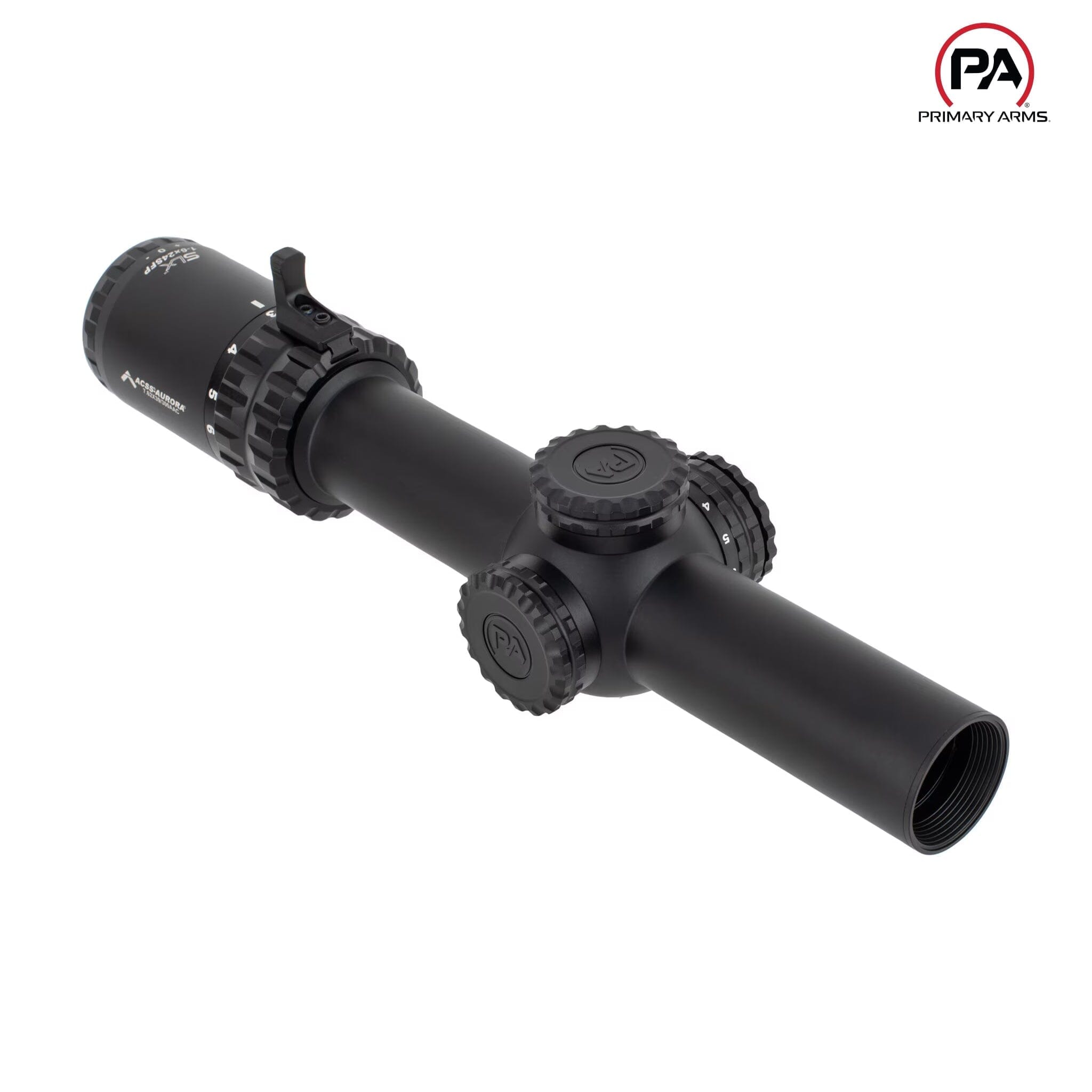 Primary Arms SLx 1–6×24 SFP Riflescope Gen IV - ACSS Aurora 7.62×39/.300 BLK Yard Reticle Rifle Scope Primary Arms 