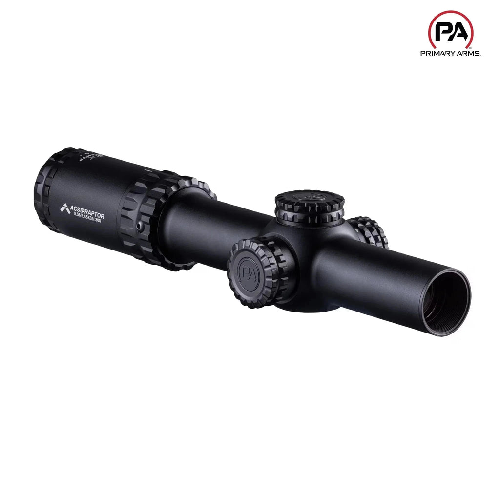 Primary Arms SLx 1–8×24 FFP Riflescope - ACSS Raptor 5.56/5.45/.308 Reticle Rifle Scope Primary Arms 