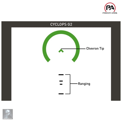 Primary Arms SLx 1X MicroPrism Scope Green ACSS Cyclops Reticle Gen II Rifle Scope Primary Arms 