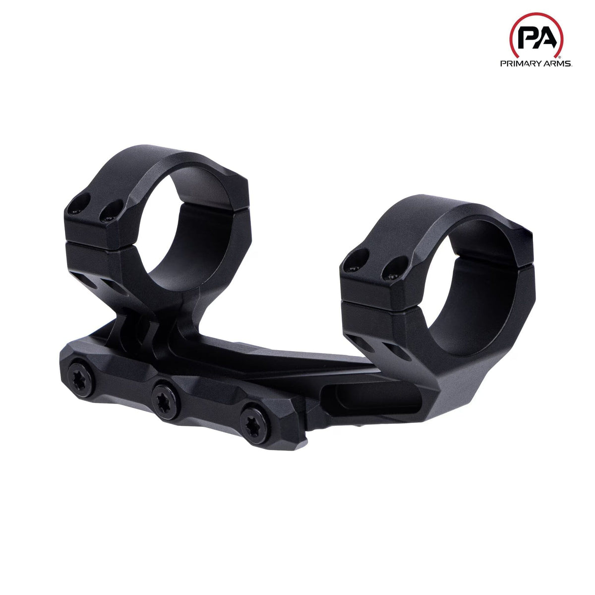 Primary Arms SLx 30mm cantilever scope mount sized for 30mm scope tubes in matte black