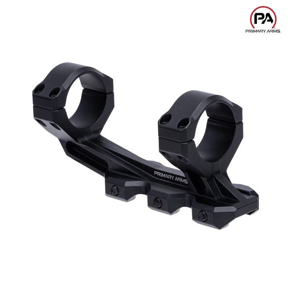 Primary Arms SLx 34mm cantilever scope mount giving 1.5 inches of height over bore with zero MOA cant