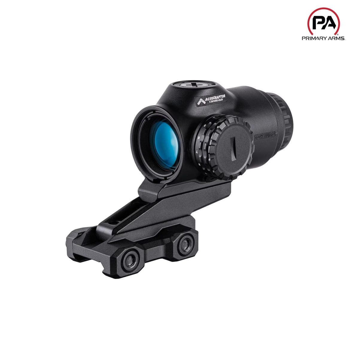 Primary Arms SLx 3X MicroPrism scope, red ACSS Raptor 5.56/.308 Yard reticle at fixed 3x magnification