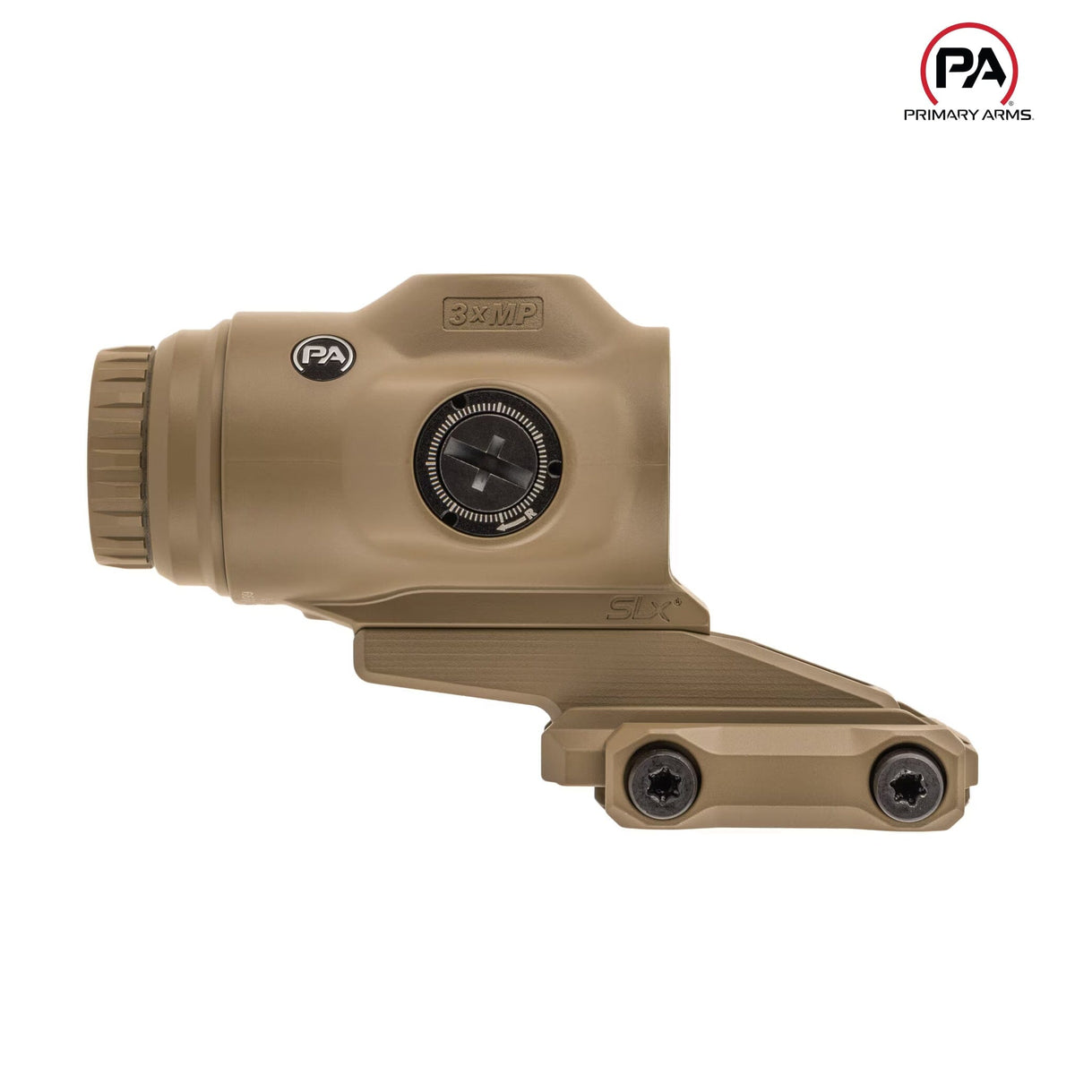 Primary Arms SLx 3X MicroPrism scope in Flat Dark Earth with AutoLive motion-activated illumination