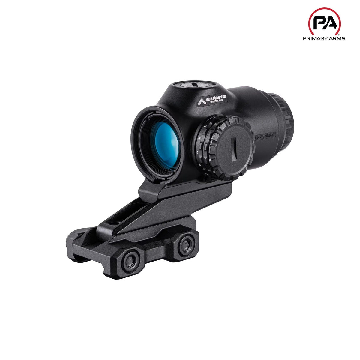 Primary Arms SLx 3X MicroPrism scope, green ACSS Raptor 5.56/.308 Yard reticle at fixed 3x magnification