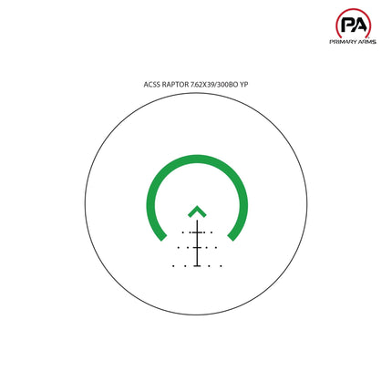 Primary Arms SLx 3x MicroPrism Scope Green ACSS Raptor 7.62x39/.300BLK Yard Reticle - MPN: 710041 Prism Scope Primary Arms 