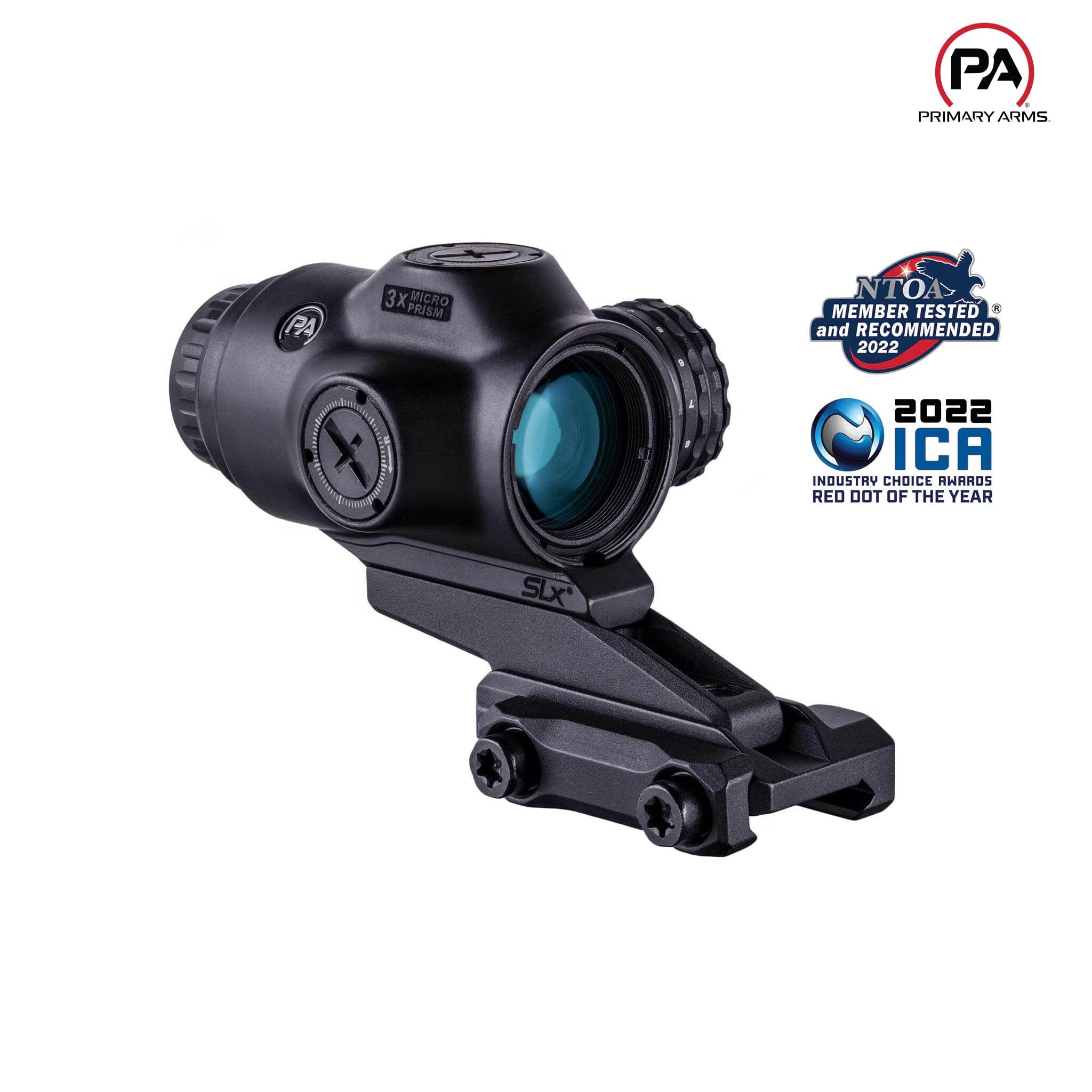 Primary Arms SLx 3X MicroPrism Scope Green Illuminated ACSS Raptor 5.56/.308 Yard Reticle – 710037 MicroPrism Scope Primary Arms 