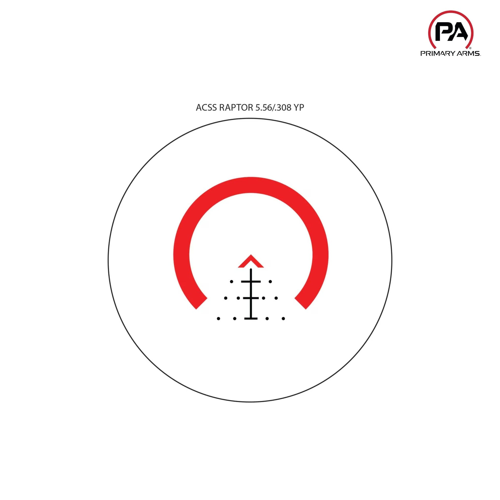 Primary Arms SLx 3x MicroPrism Scope - Red ACSS Raptor 5.56/.308 Yard Reticle - FDE Prism Scope Primary Arms 
