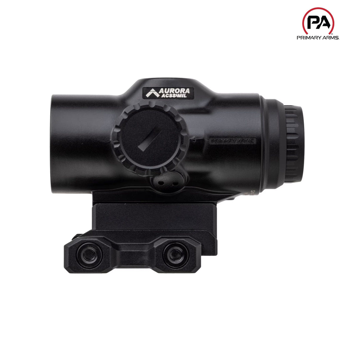 Primary Arms SLx 5X MicroPrism scope with an etched glass reticle usable with the illumination off
