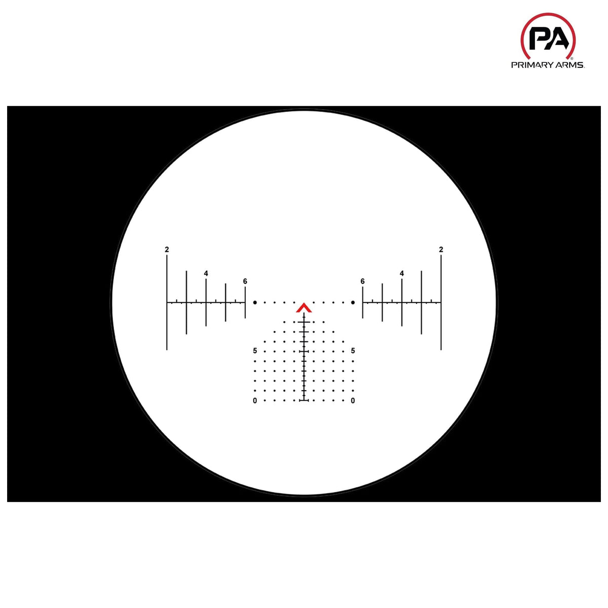 Primary Arms SLx 5X MicroPrism scope powered by a single CR2032 cell