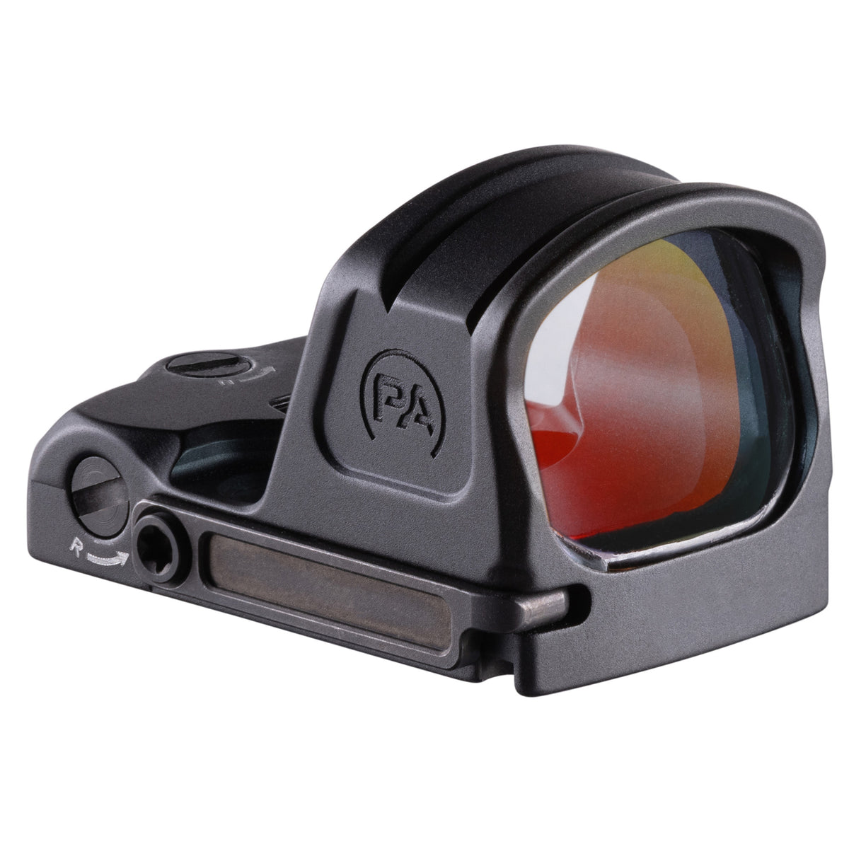 Primary Arms SLx RS-10R mini reflex red dot sight in a compact open emitter housing for pistol slides