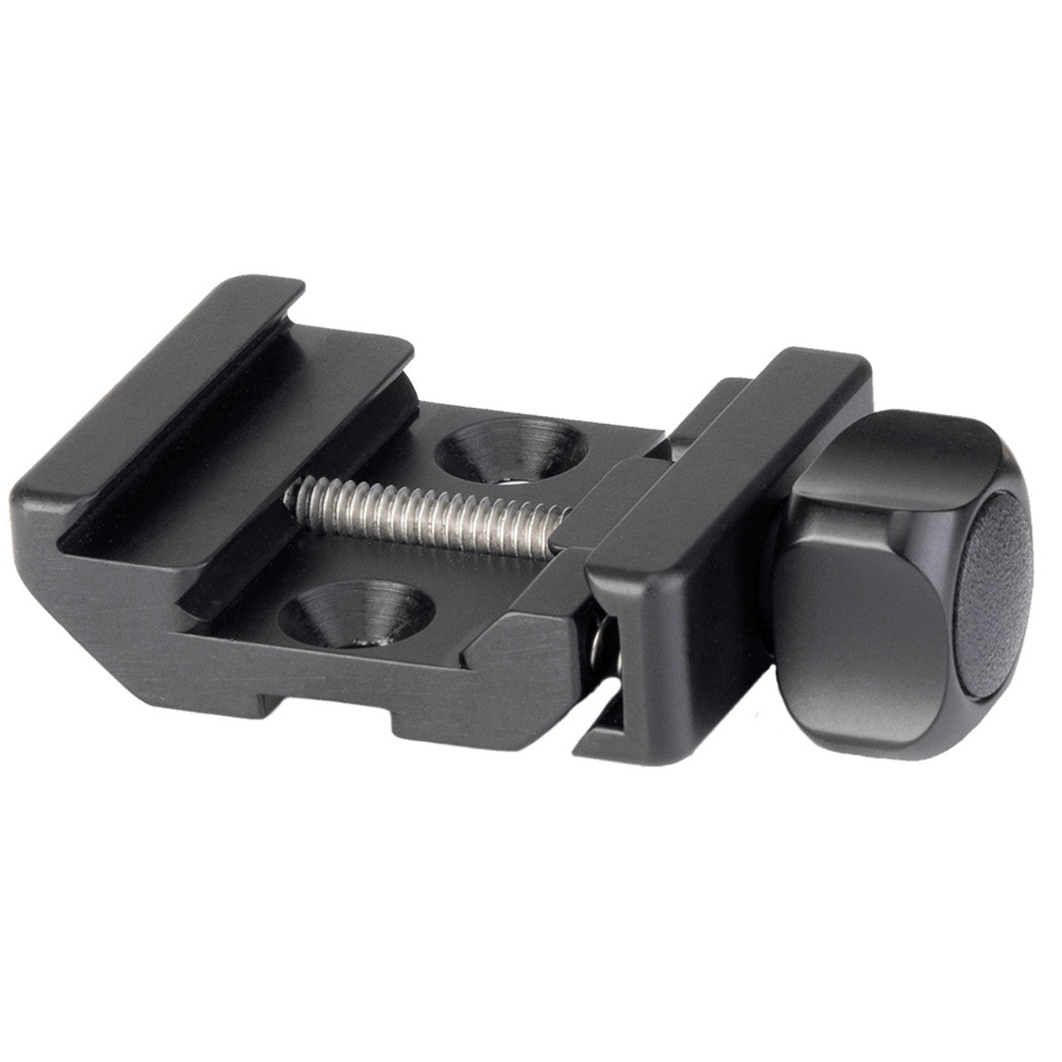 Really Right Stuff BTC-Pro dual ARCA and Picatinny clamp for NC Atlas bipods, black anodised finish