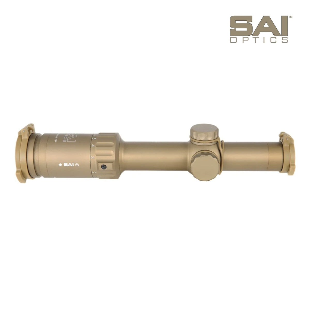 SAI Optics 1-6x24 .223/5.56 crosshair reticle riflescope with true 1x for both eyes open shooting