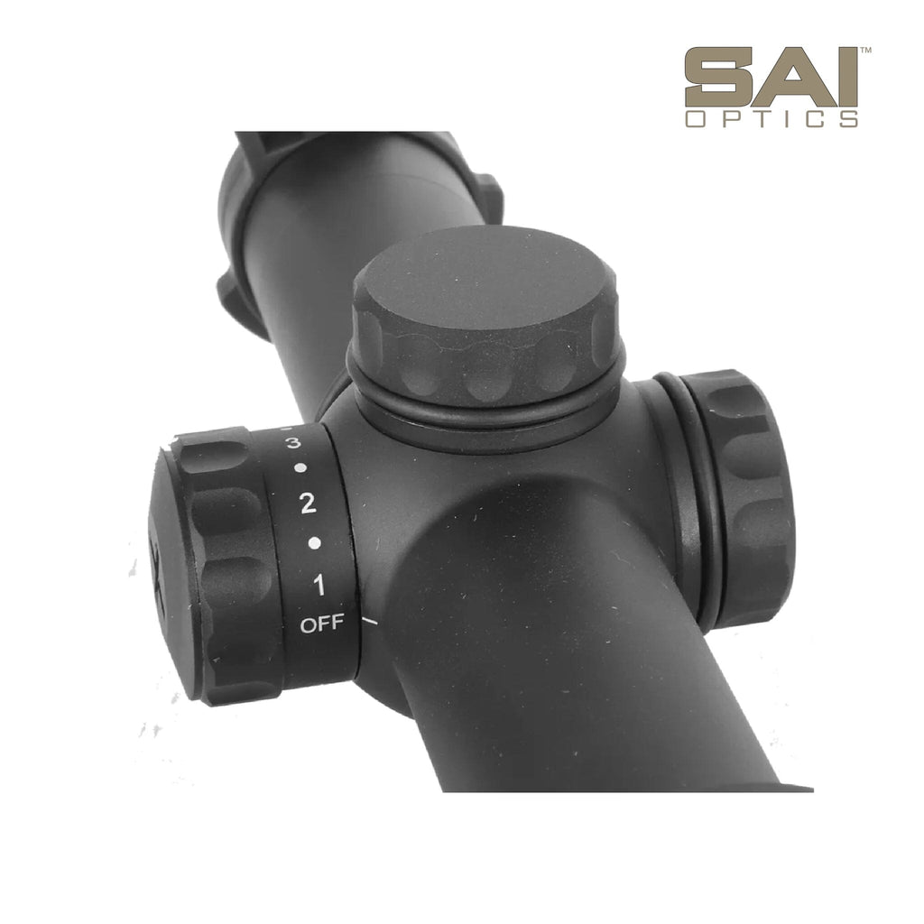 SAI Optics 1-6x24 Rifle Scope No RAF Reticle Black - Xtreme Tactical