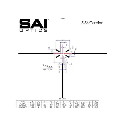 SAI Optics SAI 6 1-6x24mm Rifle Scope .223/5.56 Crosshair - RNG16-T170-C10 Rifle Scope SAI Optics 