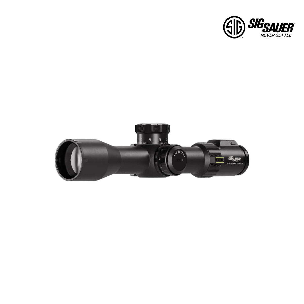 SIG Sauer BRAVO6T-BDX 3-18x44 MRAD Milling 2.0 scope with 0.1 MRAD turret adjustments