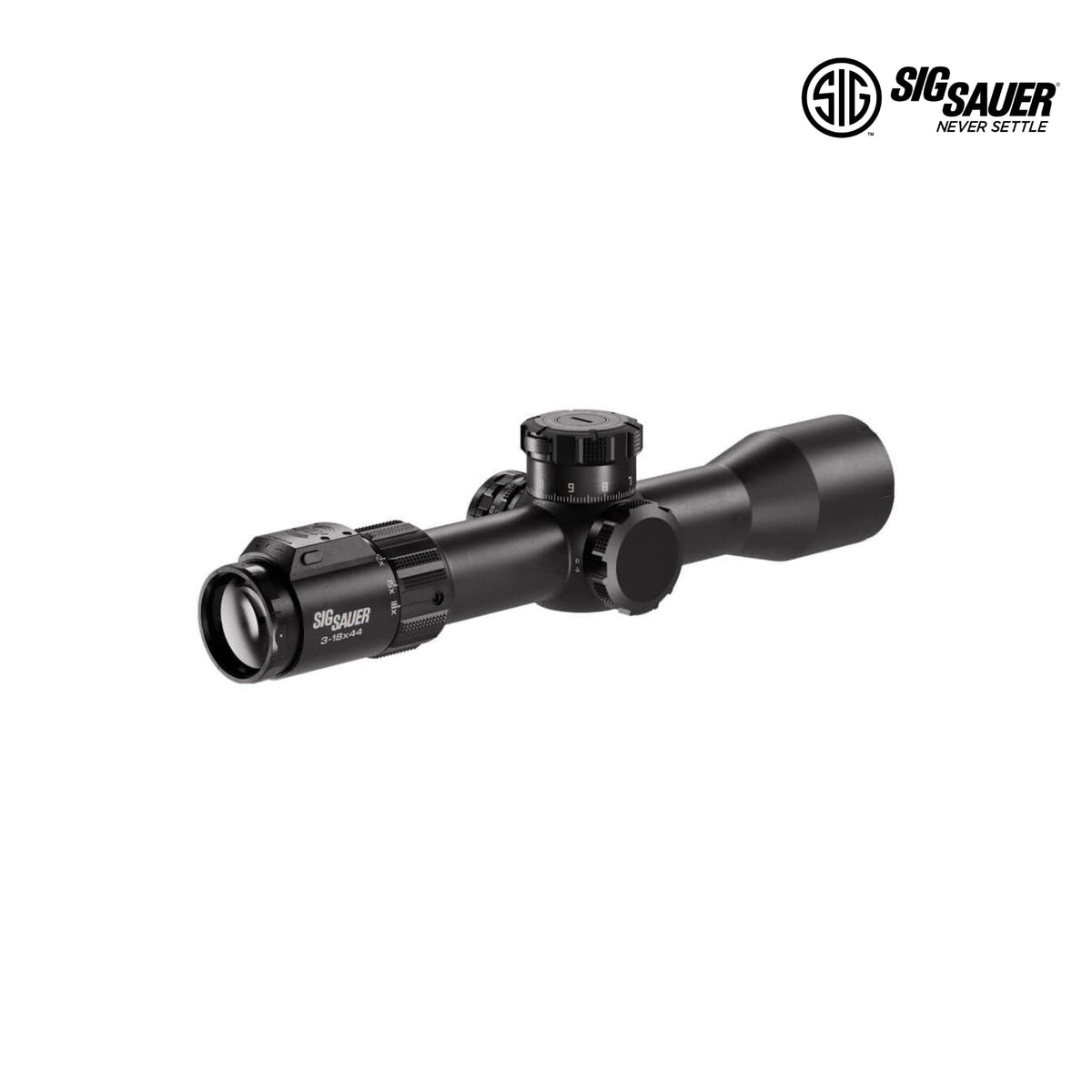 SIG Sauer BRAVO6T-BDX 3-18x44 MRAD Milling 2.0 rifle scope in matte black