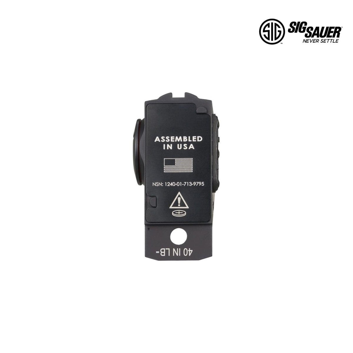 SIG Sauer ROMEO-M17 matte black enclosed sight with windage and elevation adjustment turrets