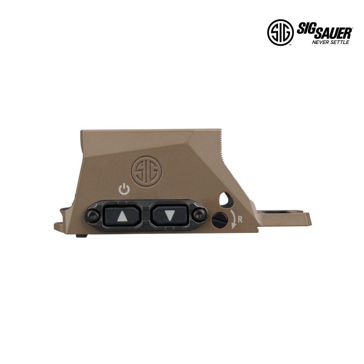 SIG Sauer ROMEO-M17 2 MOA circle dot sight in Coyote Tan for the P320-M17 pistol slide