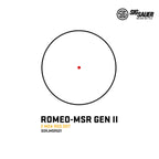 SIG Sauer ROMEO-MSR GEN II Red Dot Sight with JULIET5-MICRO Red Dot Sight SIG Sauer 