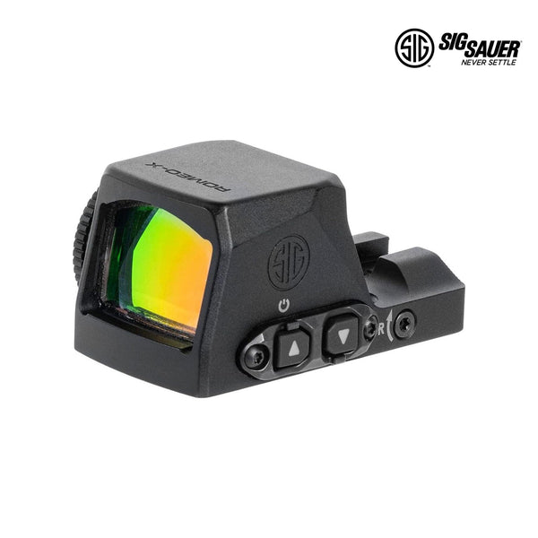 SIG Sauer ROMEO-X Pro open reflex green dot sight with 2 MOA dot and 32 MOA circle in black