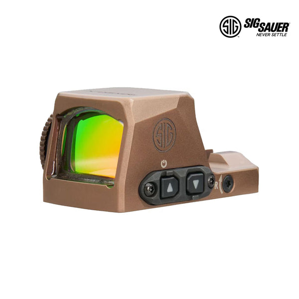 SIG Sauer ROMEO-X Pro red dot sight with 2 MOA dot and 32 MOA circle in Flat Dark Earth