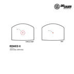 SIG Sauer ROMEO-X Pro Reflex Red Dot Sight Black - SORX1000 Red Dot Sight SIG Sauer 