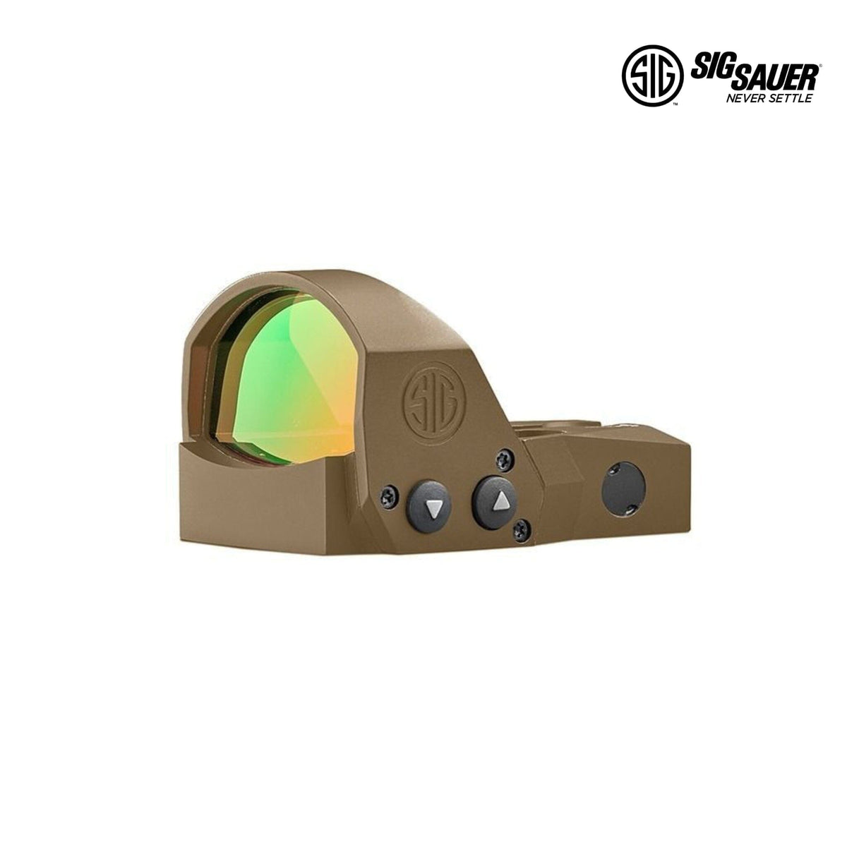 SIG Sauer ROMEO1PRO 6 MOA red dot sight in Flat Dark Earth for pistol slide mounting