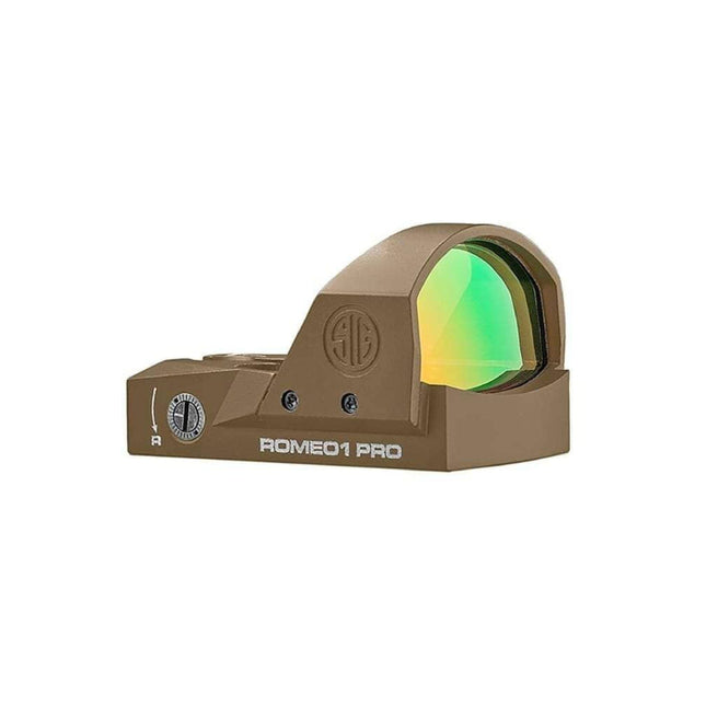 SIG Sauer ROMEO1PRO Reflex Red Dot Sight 6 MOA Dot Reticle FDE SOR1P103 Red Dot Sight SIG Sauer 