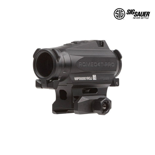 SIG Sauer ROMEO4T-PRO red dot sight with ballistic circle dot reticle in matte black