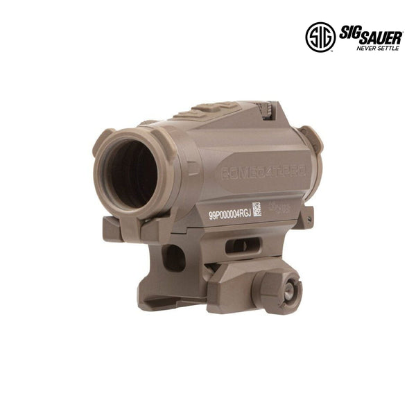 SIG Sauer ROMEO4T-PRO red dot sight with ballistic circle dot reticle in Flat Dark Earth