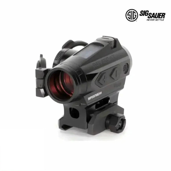 SIG Sauer ROMEO4T red dot sight with 2 MOA ballistic circle dot reticle in matte black
