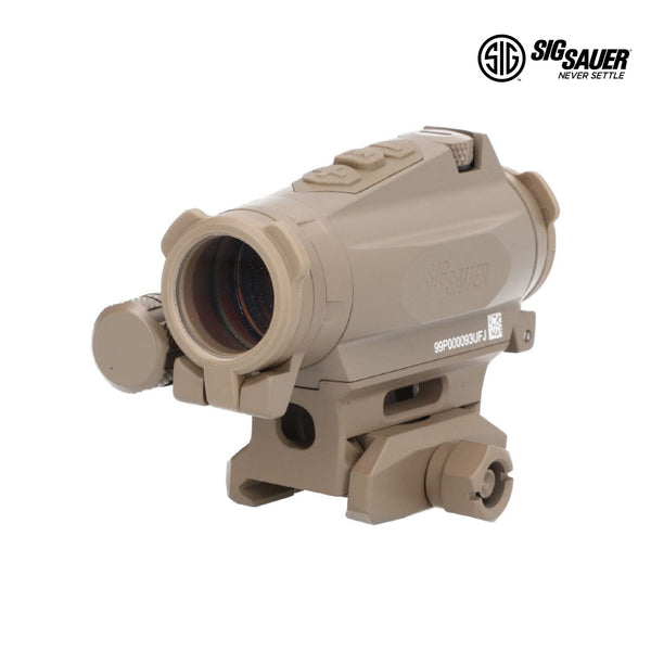 SIG Sauer ROMEO4XT-PRO red dot sight with quad ballistic circle dot reticle in Flat Dark Earth