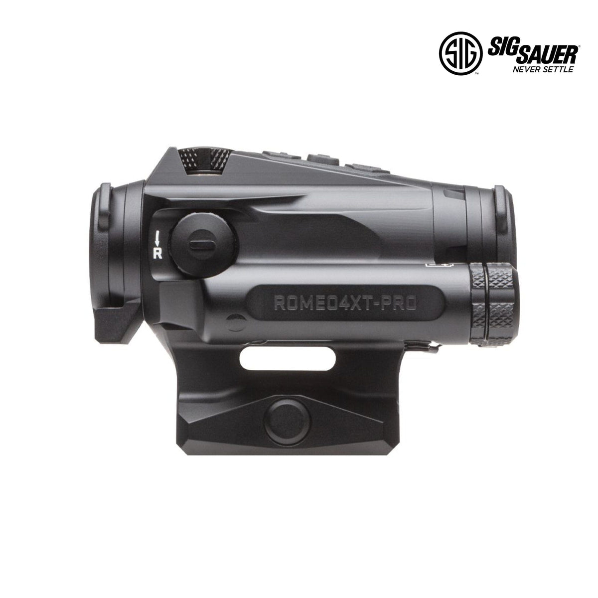SIG Sauer ROMEO4XT-PRO black sight with four selectable quad ballistic circle dot patterns