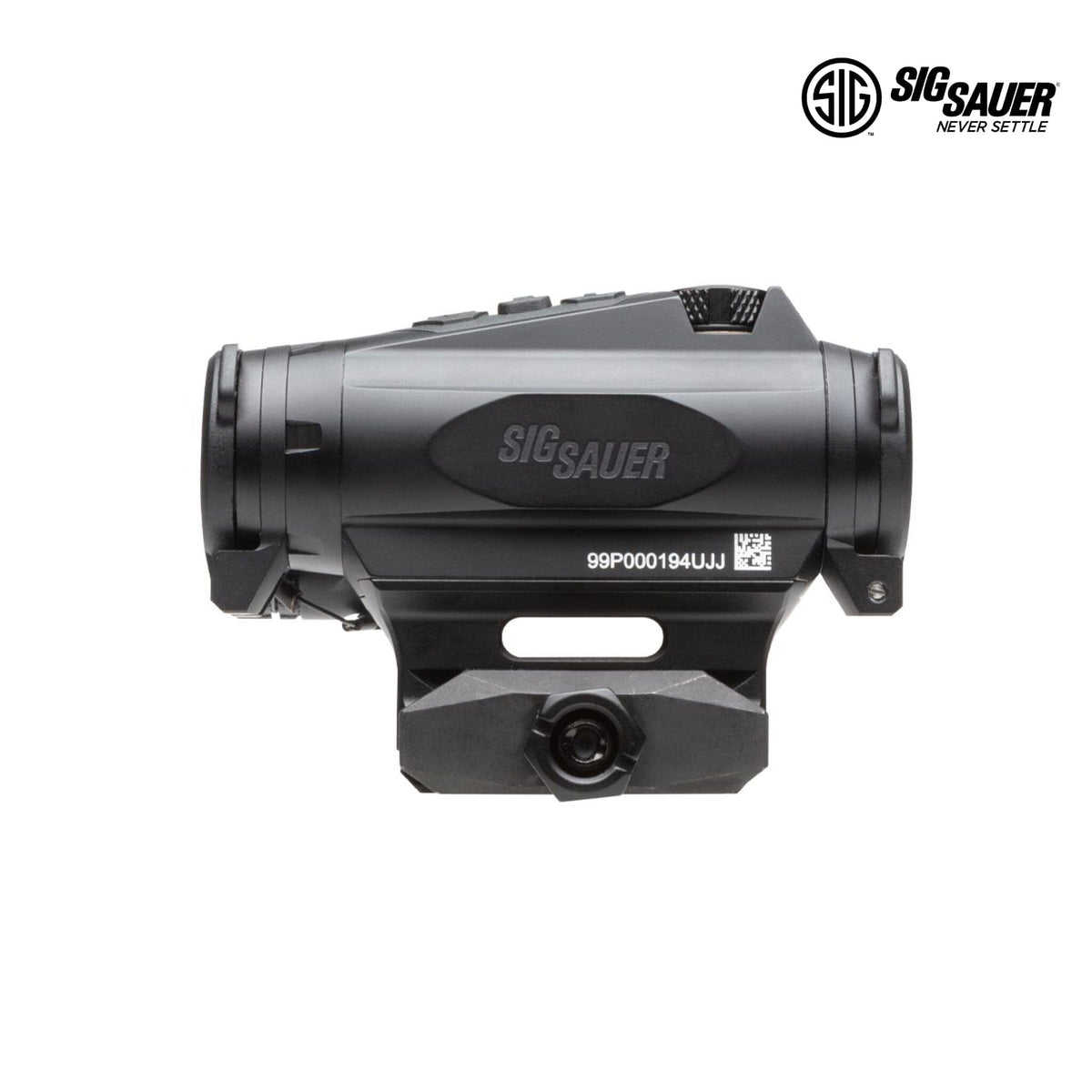 SIG Sauer ROMEO4XT-PRO quad ballistic circle dot sight in black with windage and elevation turrets