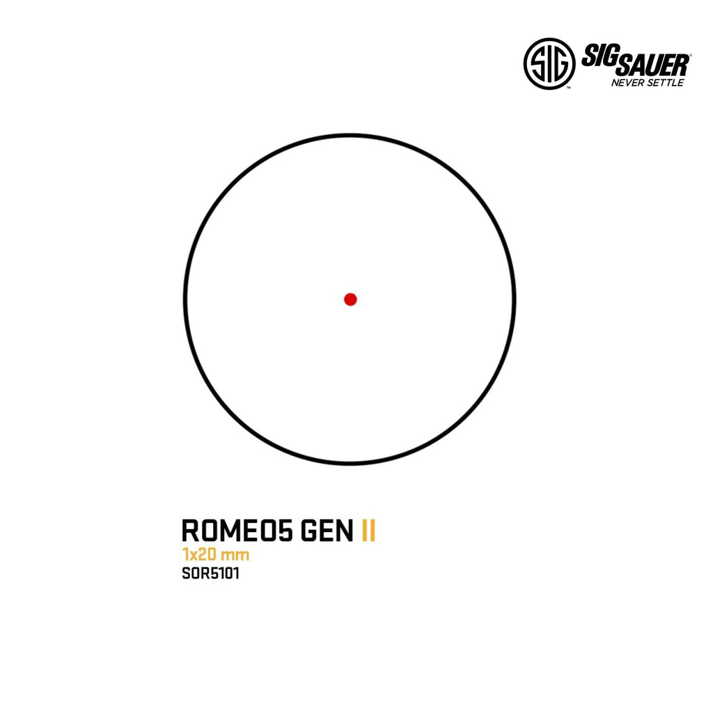 SIG Sauer ROMEO5 GEN II Red Dot Sight - 2 MOA Dot Red Dot Sight SIG Sauer 