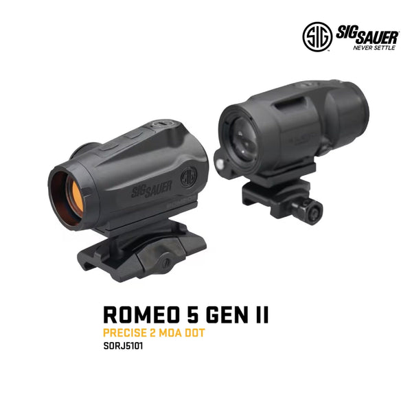 SIG Sauer ROMEO5 Gen II red dot sight and JULIET3-Micro magnifier combo