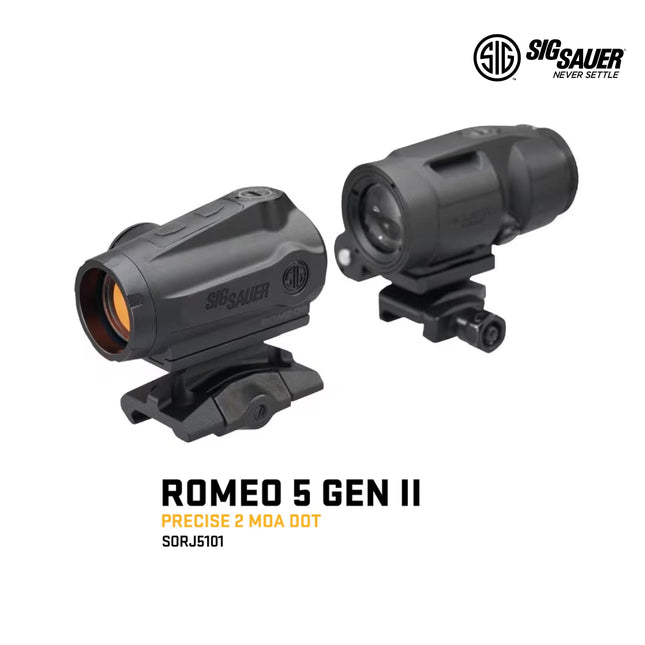 SIG Sauer ROMEO5 Gen II Red Dot Sight w/ JULIET3-MICRO Magnifier Combo Kit - SORJ5101 Red Dot Sight SIG Sauer 